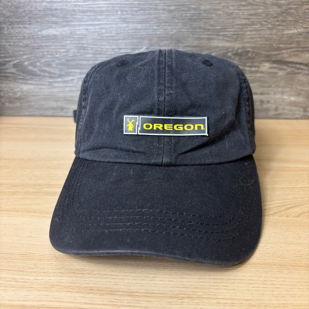 Oregon Ducks Hat Cap‎ Strap Back Black Dutch Bros Coffee Adjustable